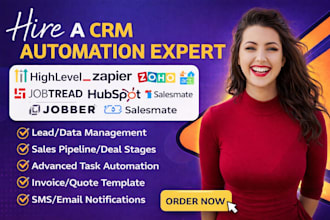 build CRM automation systems with gohighlevel, hubspot and zoho CRM