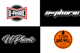 do podcast radio host youtube channel show logo design
