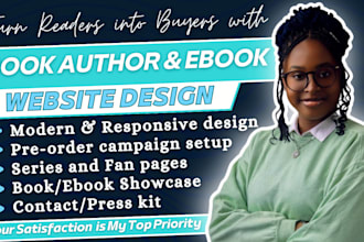 design a wix author website, book author website or a wix membership website