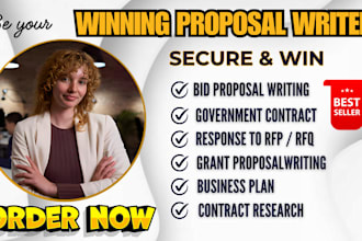 write government contract, win bid proposal, rfq, rfp response, grant proposal