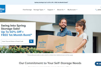 build a self storage mobile home park and storage unit rental website