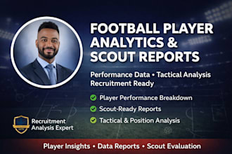provide football soccer player performance analytics and scout ready reports