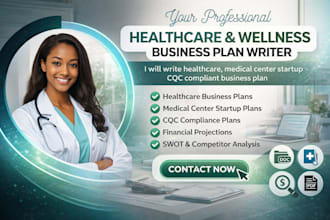 healthcare medical center startup cqc compliant wellness related business plan