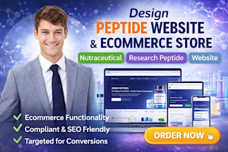 design peptide woocommerce store peptide website peptide nutraceutical research
