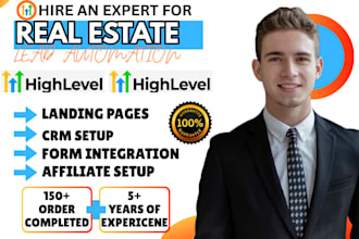 automate real estate CRM lead generation workflows in gohighlevel kvcore chime