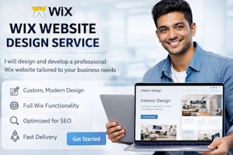 build wix website design and wix website redesign