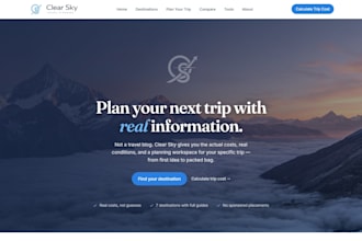 design and build a custom, production ready website from scratch