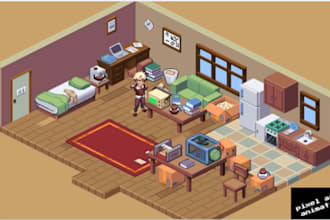 create pixel art animation, sprite animation, and game assets