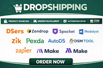 dsers zendrop spocket modalyst zik pexda autods dsm tool dropified zapier make