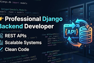 develop fullstack web apps using django, laravel, rest API and postgresql