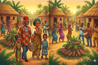 illustrate igbo culture childrens story illustration nigeria story book art kdp