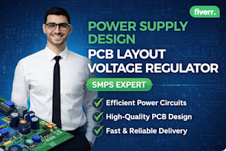 design efficient power supply pcb, voltage regulator, and power circuits