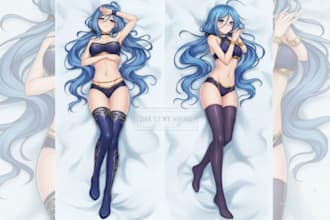 draw custom dakimakura body pillow sfw nsfw anime fanart style