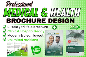 design medical, pharmaceutical, brochure design and healthcare brochure