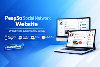 create a peepso social networking website on wordpress