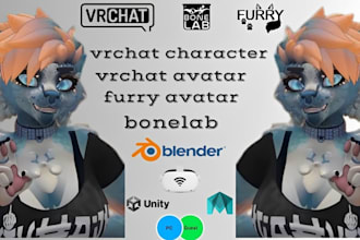 create a custom vrchat fursona nsfw 3d models for games