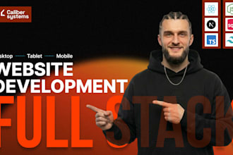 develop a full stack scalable saas website