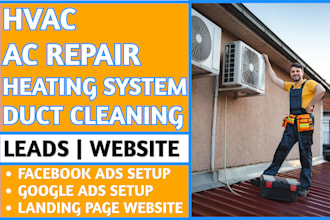 generate hvac, ac repair, heating system and duct cleaning leads with a website