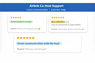 manage airbnb guest communication and co host support