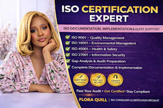 provide iso 9001, 45001, 27001 and others