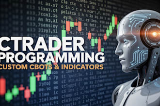 develop custom ctrader cbots and indicators in c sharp or python
