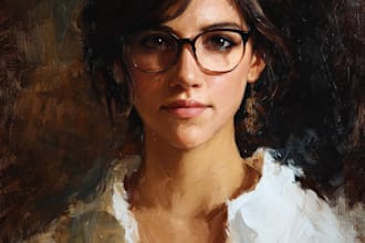 oil painting portrait and illustrations