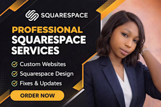 design, redesign, and build a mordern squarespace website that converts