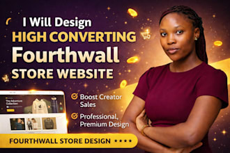 do print on demand fourthwall store, fourthwall website design fourthwall pod