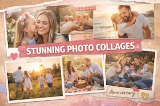 create social media content and custom photo collage designs