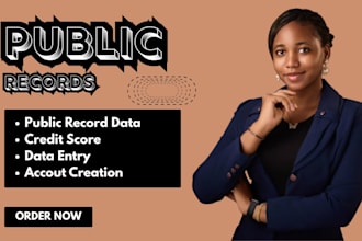 do public records for you and extract data from records data