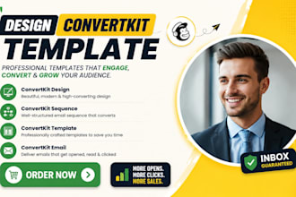 design convertkit templale convertkit email design convertkit sequence landing