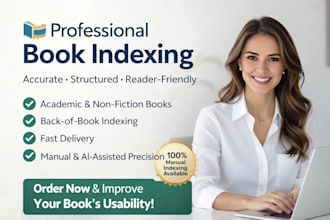 do back of book index creation, book indexing formatting for a polished finish