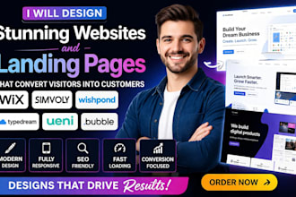 design wix simvoly wishpond typedream ueni siter landen bubble landing page