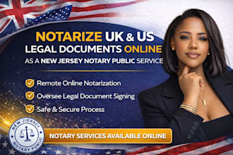 notarize UK US legal documents usps form 1583 online as US notary public in 3hr