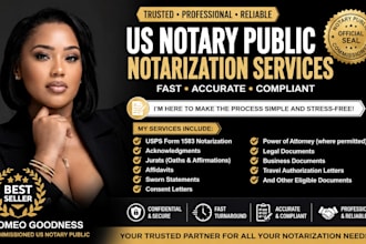 notarize usps form 1583 legal documents letters notarization as US notary public
