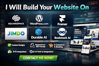 build squarespace wordpresscom framer jimdo  durable bookmark ai  website