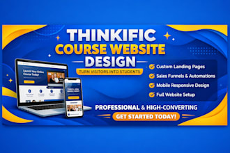 design thinkific online course website landing page thinkific website thinkific