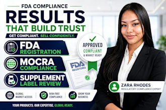 fda registration, mocra compliance, supplement label review
