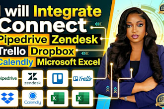 integrate connect pipedrive zendesk trello dropbox calendly microsoft excel