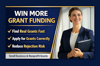 do grant research, nonprofit grant writing and apply for grants