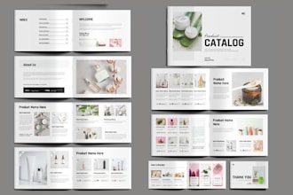 design product catalog, brochure aesthetic clinic medspa, beauty skincare brands