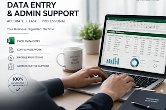 do accurate data entry, typing, payroll processing, and dispatch support