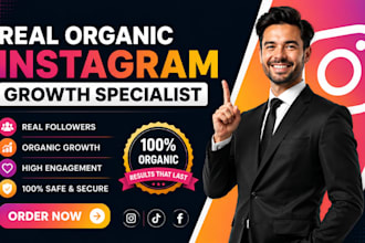 be your instagram manager, organic growth specialist for ig