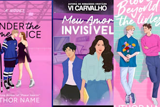 do romance book cover illustration kindle cover dark romance character design