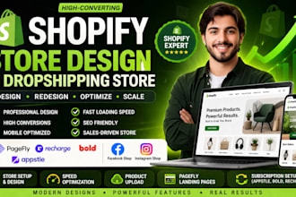 create a professional shopify dropshipping store