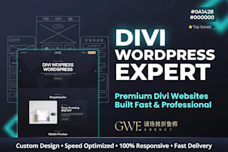 build a high converting divi wordpress website design or landing page expert