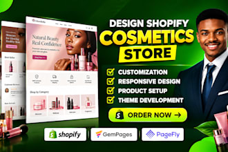 design cosmetics shopify store beauty website cosmetics website skincare store