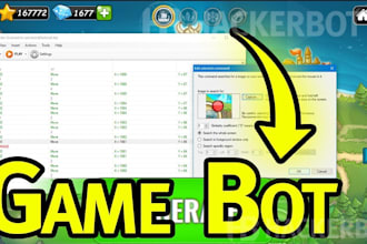 create simple image recognition cheats or bots for online games or simple games
