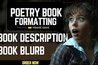 do poetry book formatting book description blurb illustration