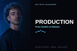 produce a melodic techno, house or indie dance track for you